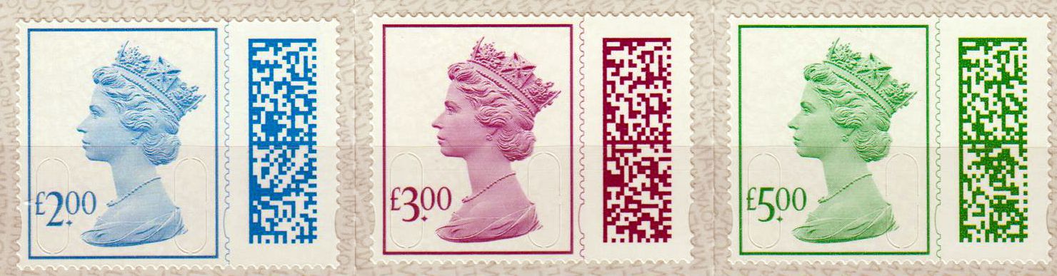 Dauer: Queen Barcoded Machin 2022, sk, hohe Wertstufen
