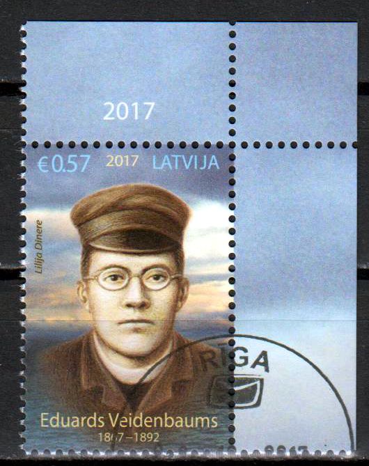 Poet E. Veidenbaums, gestempelt