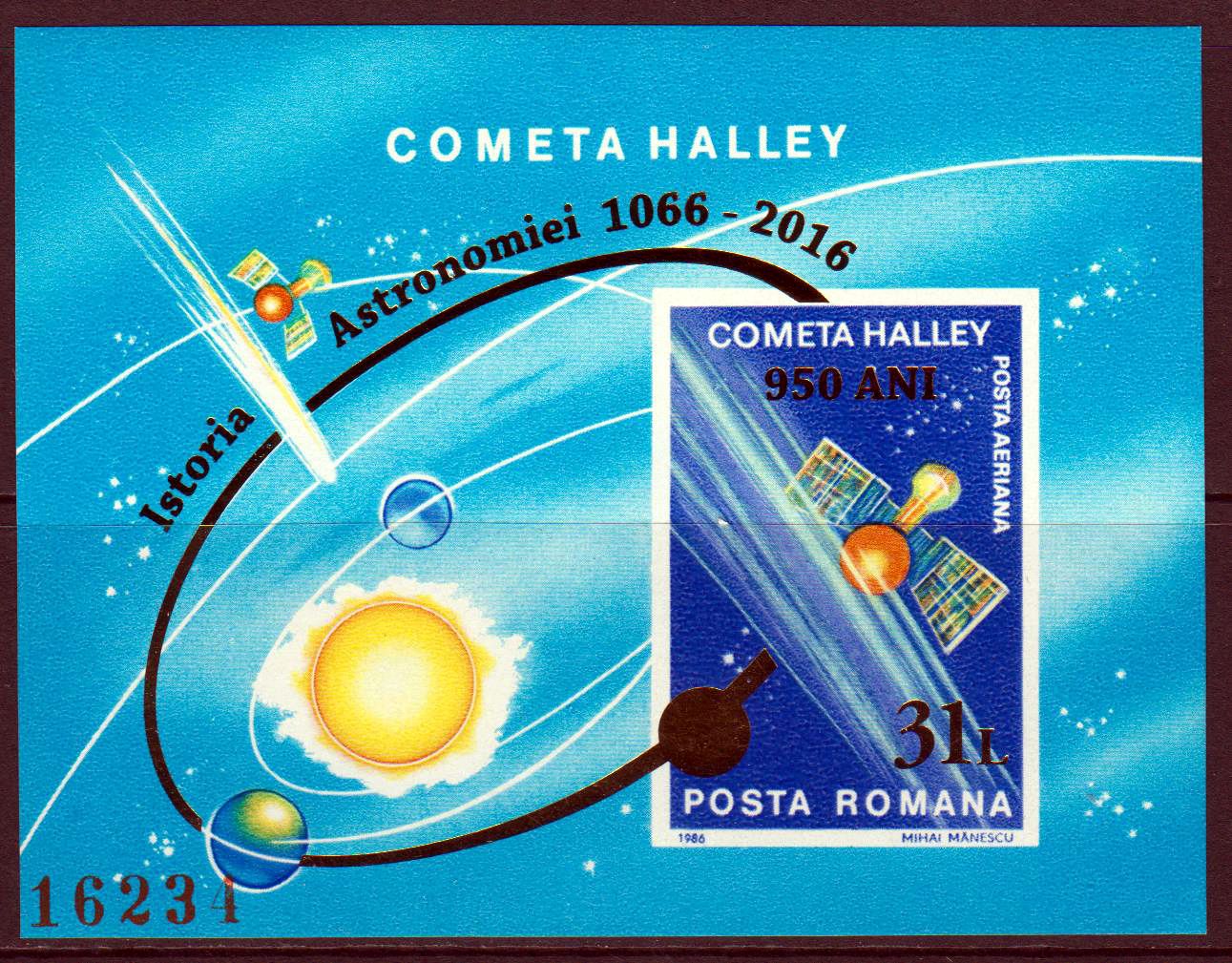 Block: Überdruck Komet Halley (P13)