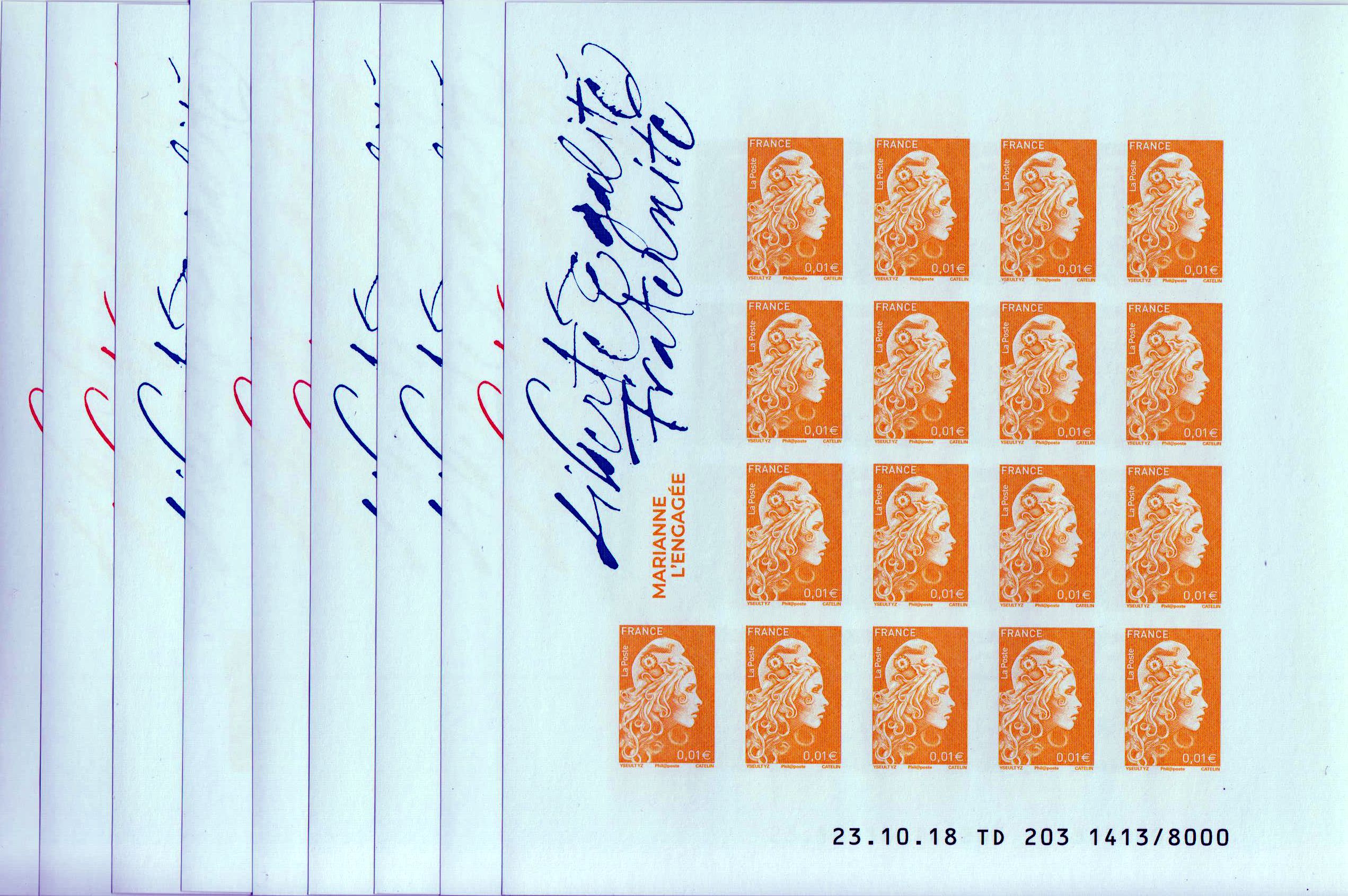 Block: Marianne Set Salon d`Automne 2018. inkl. Marianne-Klb. im Folder