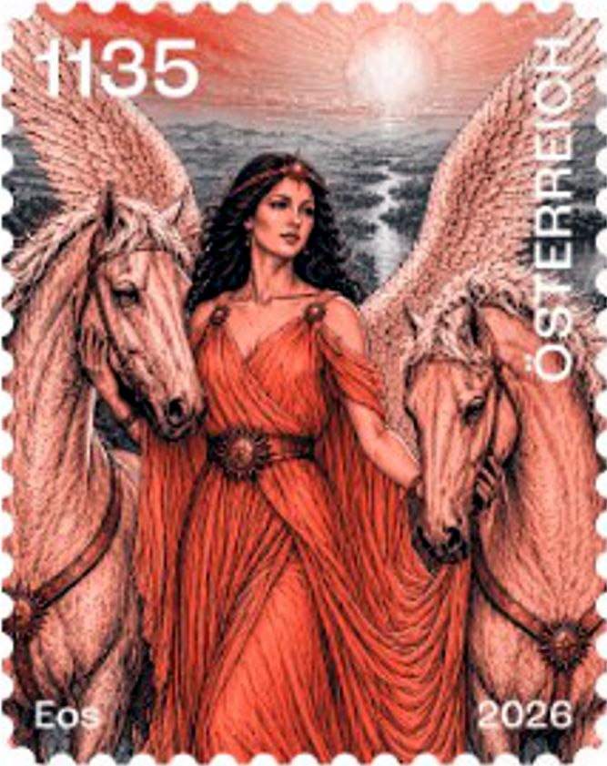 Block: Crypto Stamp, Eos 2026, Farbe ROT