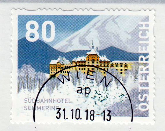 Südbahnhotel sk, von Rolle, gestempelt