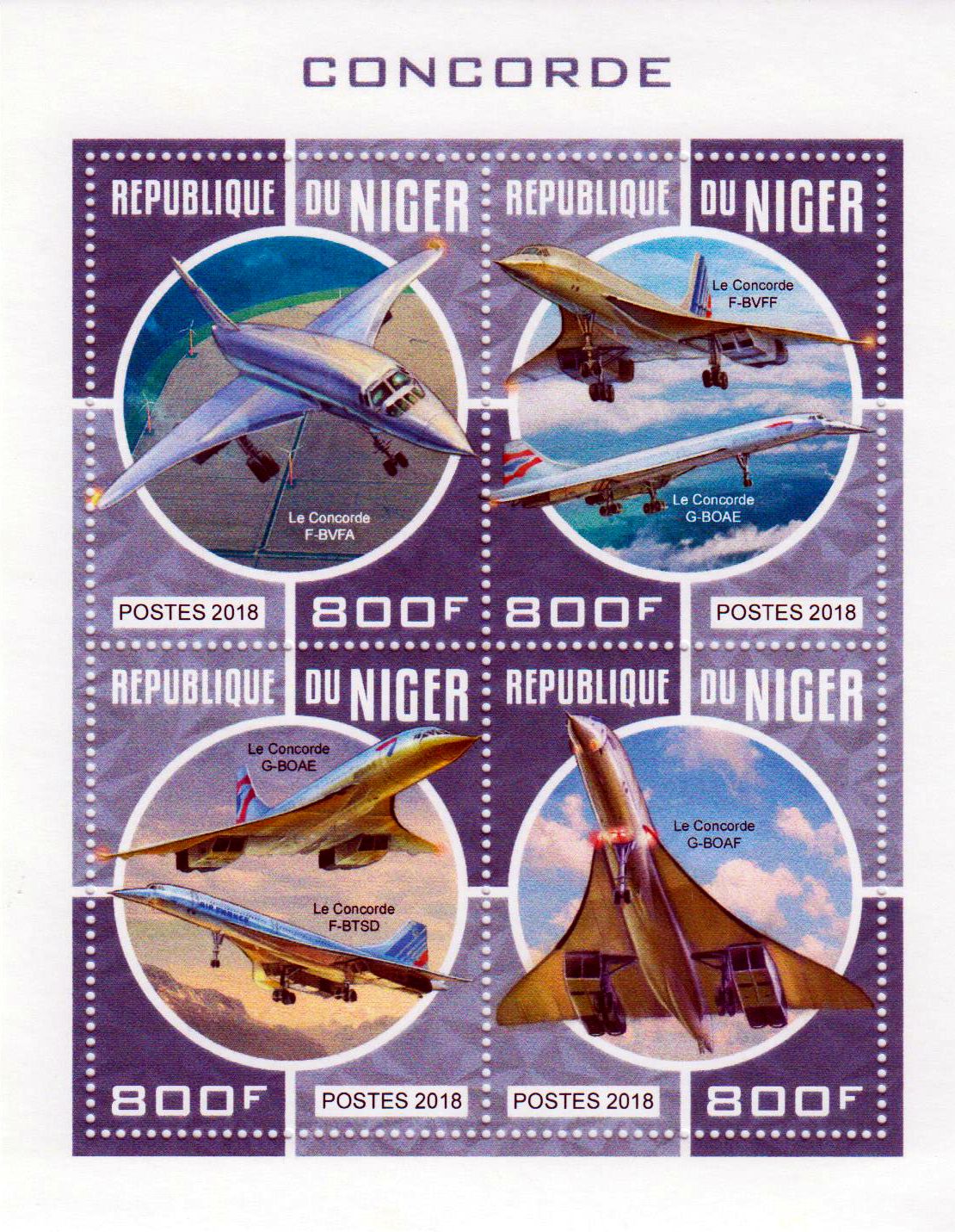 Concorde 2018, Flugzeuge