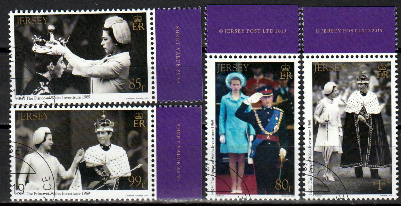 Prinz of Wales, 50 Jahre Amtseinführung, gestempelt