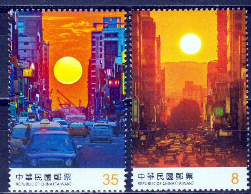 Sonnenuntergang in der Stadt 2020