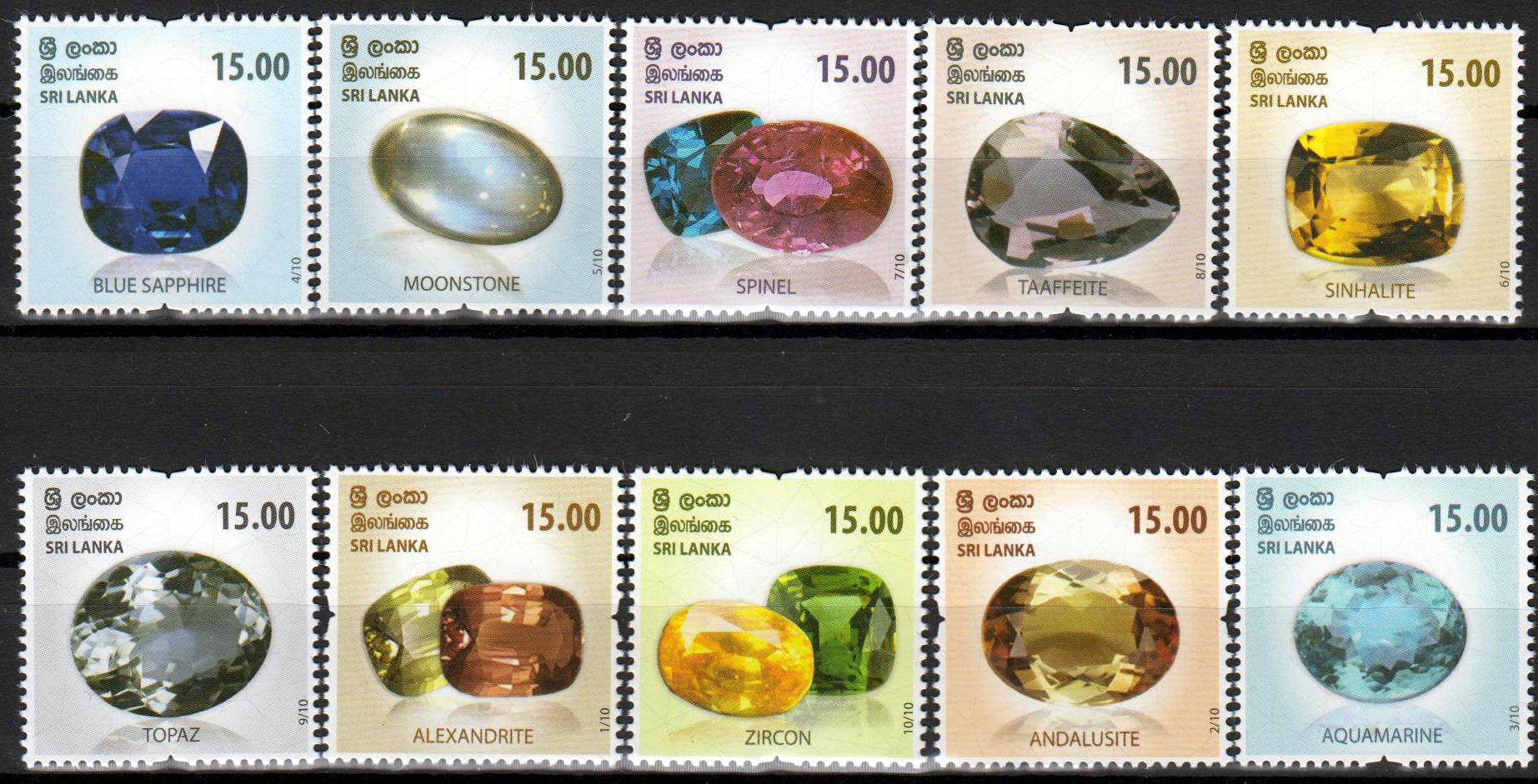 Edelsteine 2021, Saphir, Zitrin, Mondstein