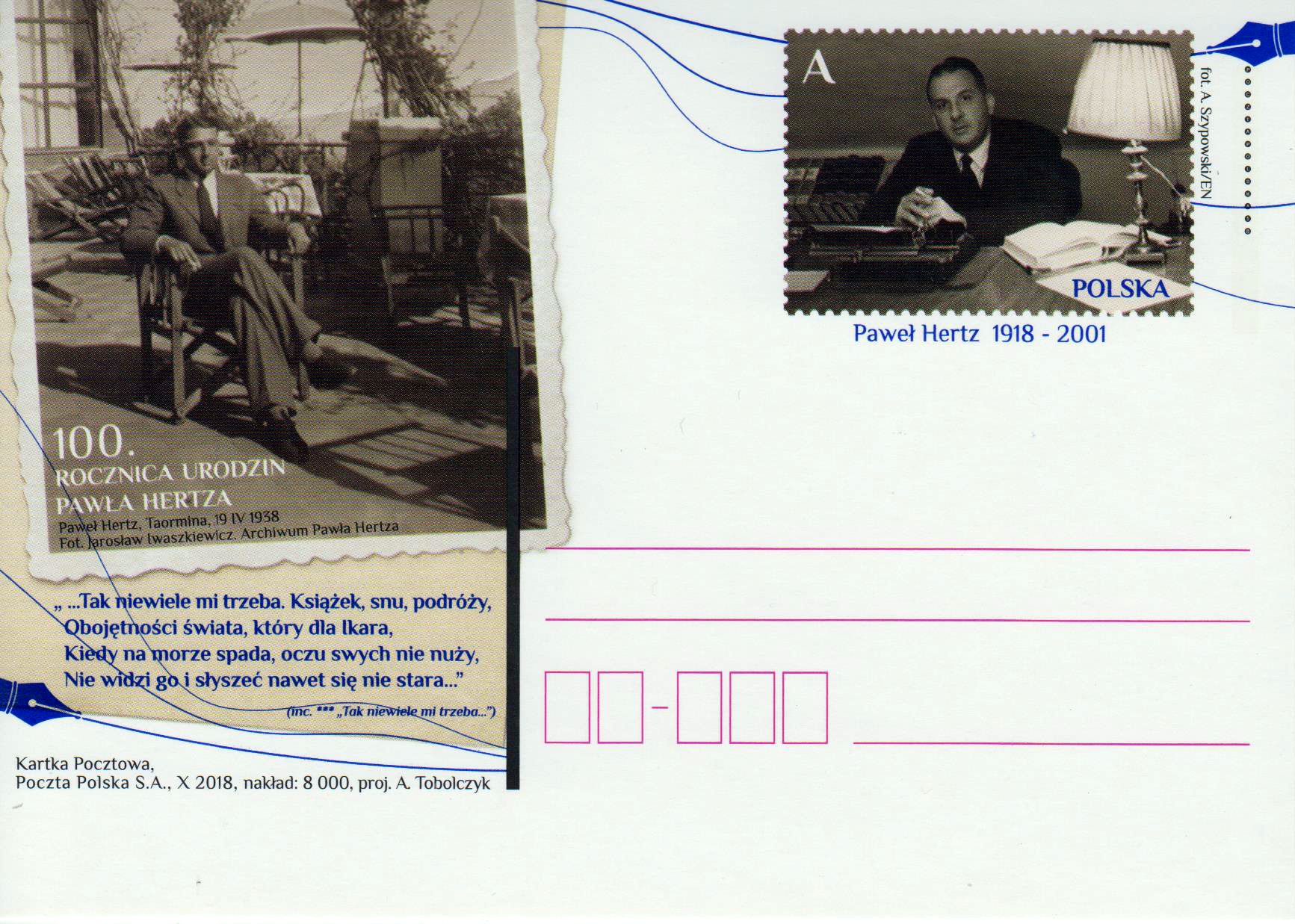 100. Geburtstag Pawel Hertz, Schriftsteller