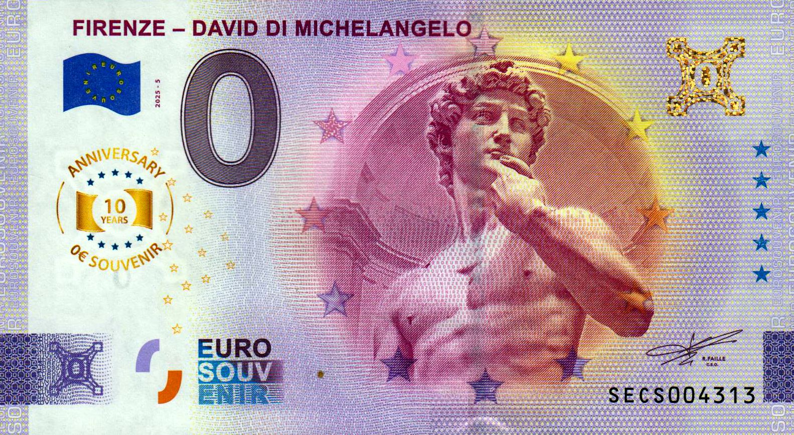 Firenze - David di Michelangelo 2025-5 Anniversary