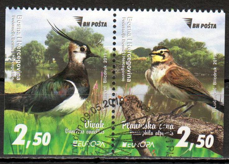 Europa 2019, Vögel, a. MH, gestempelt