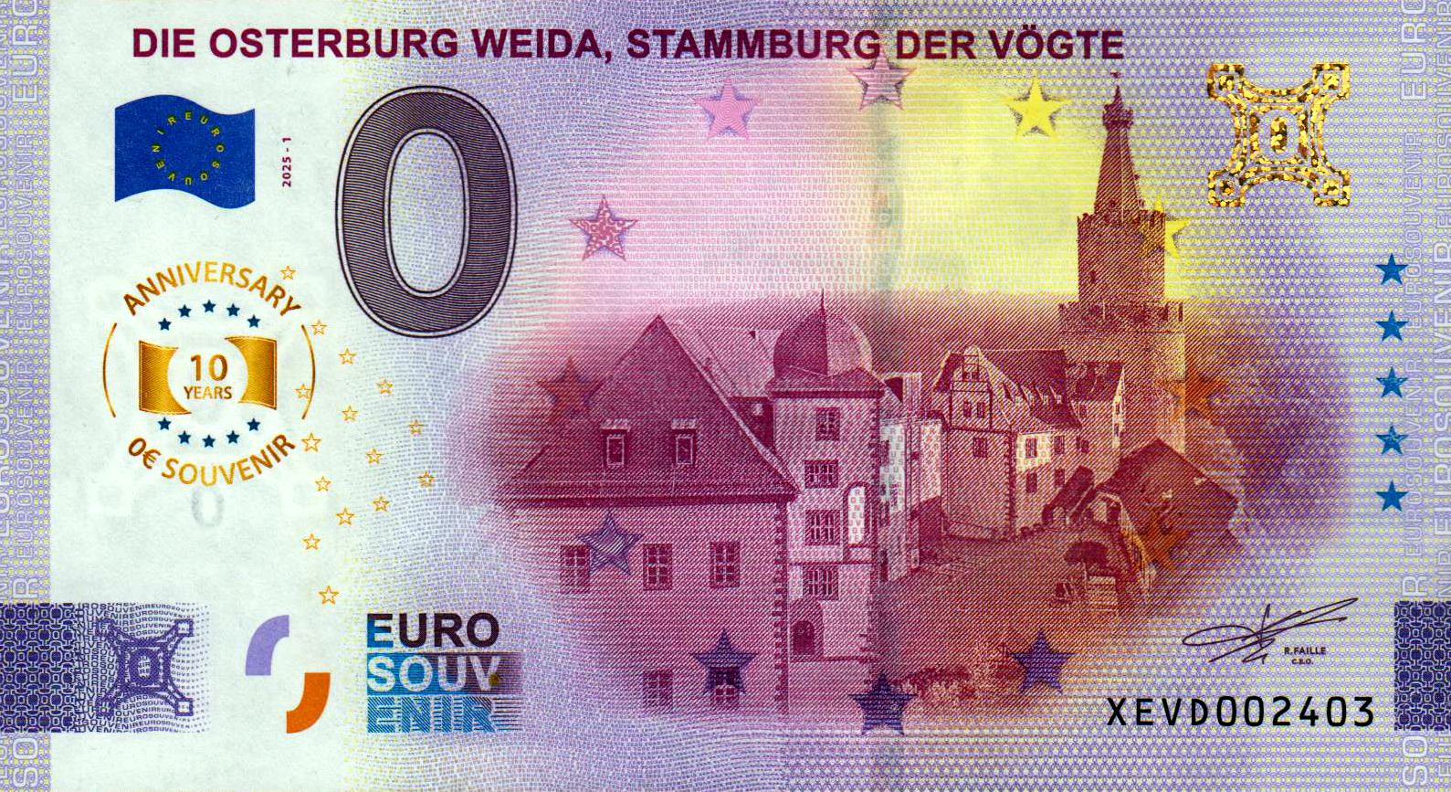 Die Osterburg Weida, Stammburg der Vögte 2025-1 Anniversary