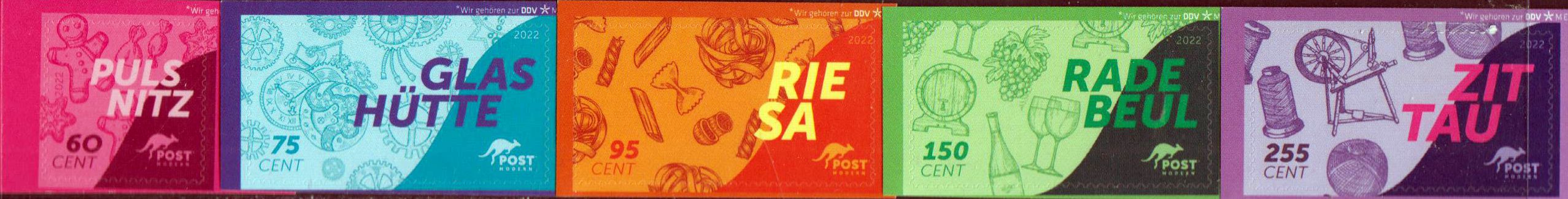 Dauerserie 2021, Städte, Portoänderung