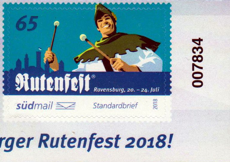Rutenfest 2018, mit schwarzer Bogenzählnummer