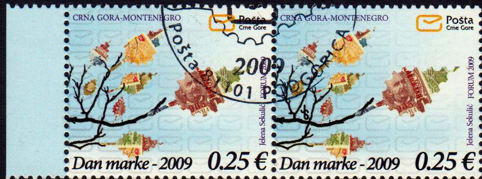 Tag der Marke 2009, mit Entwerfzeichen "JS" in Astgabel (MiNr 219 I) RARITÄT!!