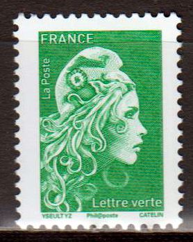 Dauer: Marianne 2018, grün, lettre Verte