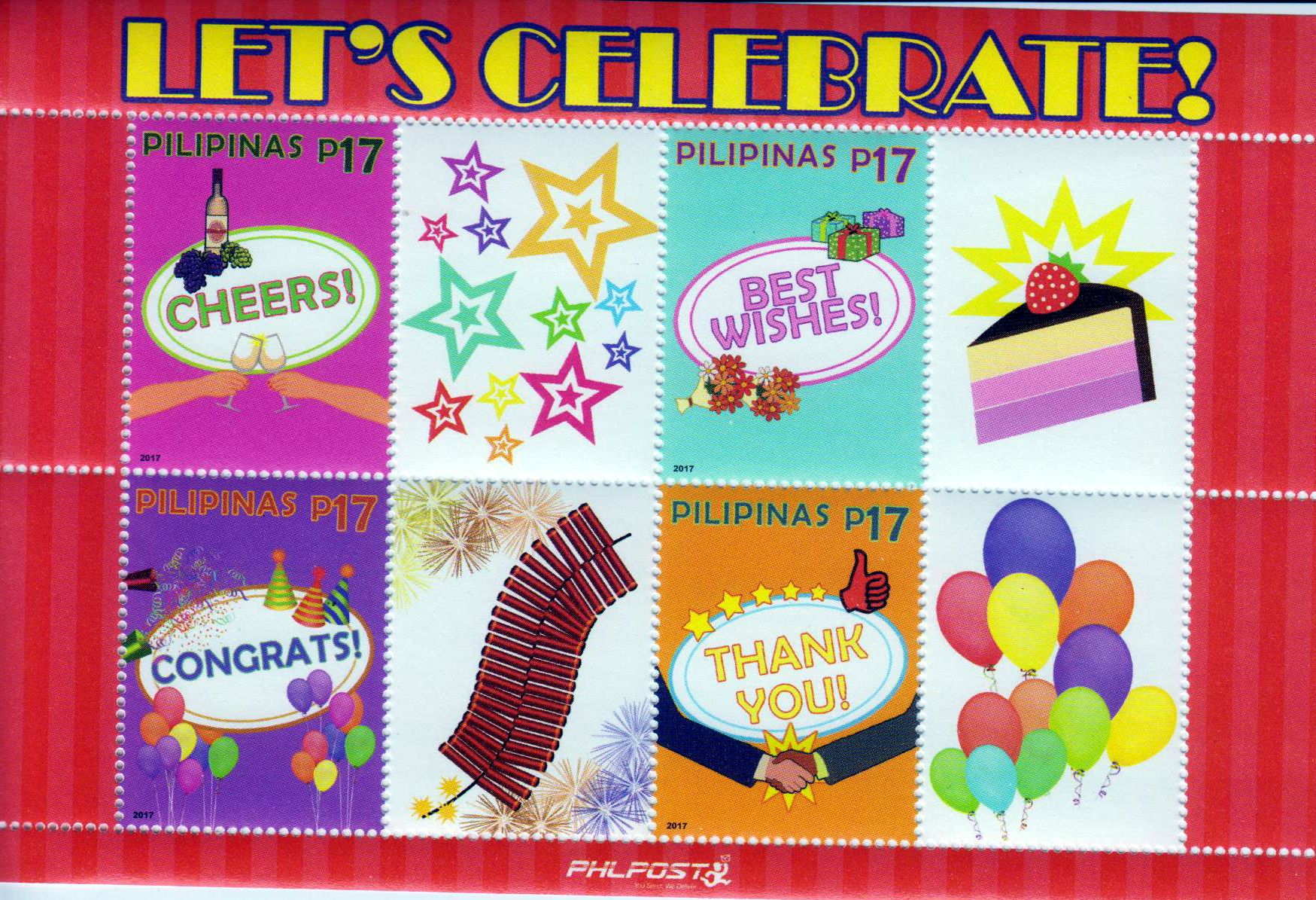 Block: Grussmarken, Let´s Celebrate