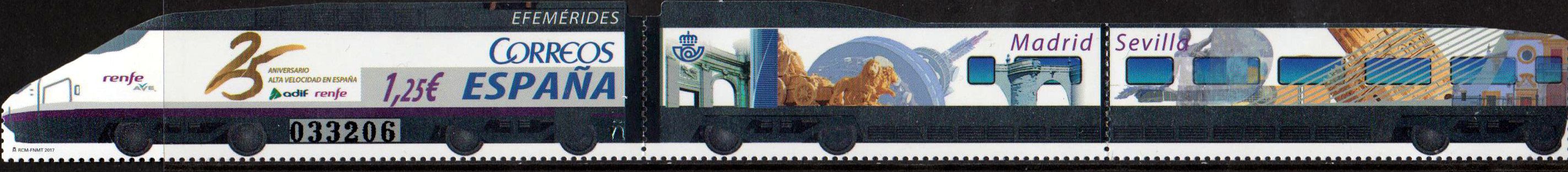 Block: 25 J. AVE Madrid  - Sevilla, Eisenbahn