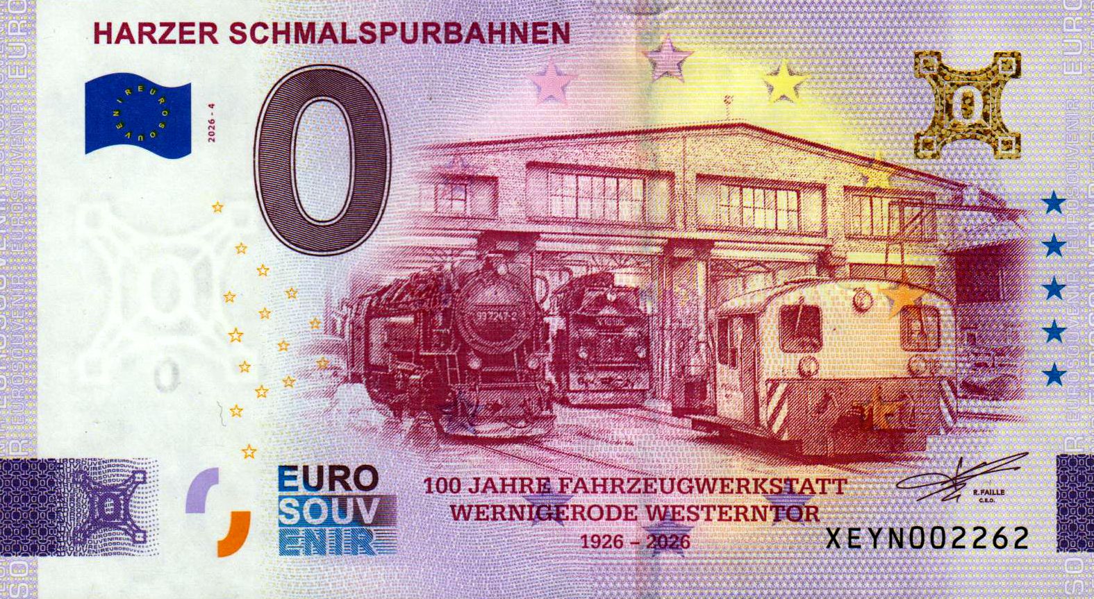 Harzer Schmalspurbahnen 2026-4, Gold-Edition