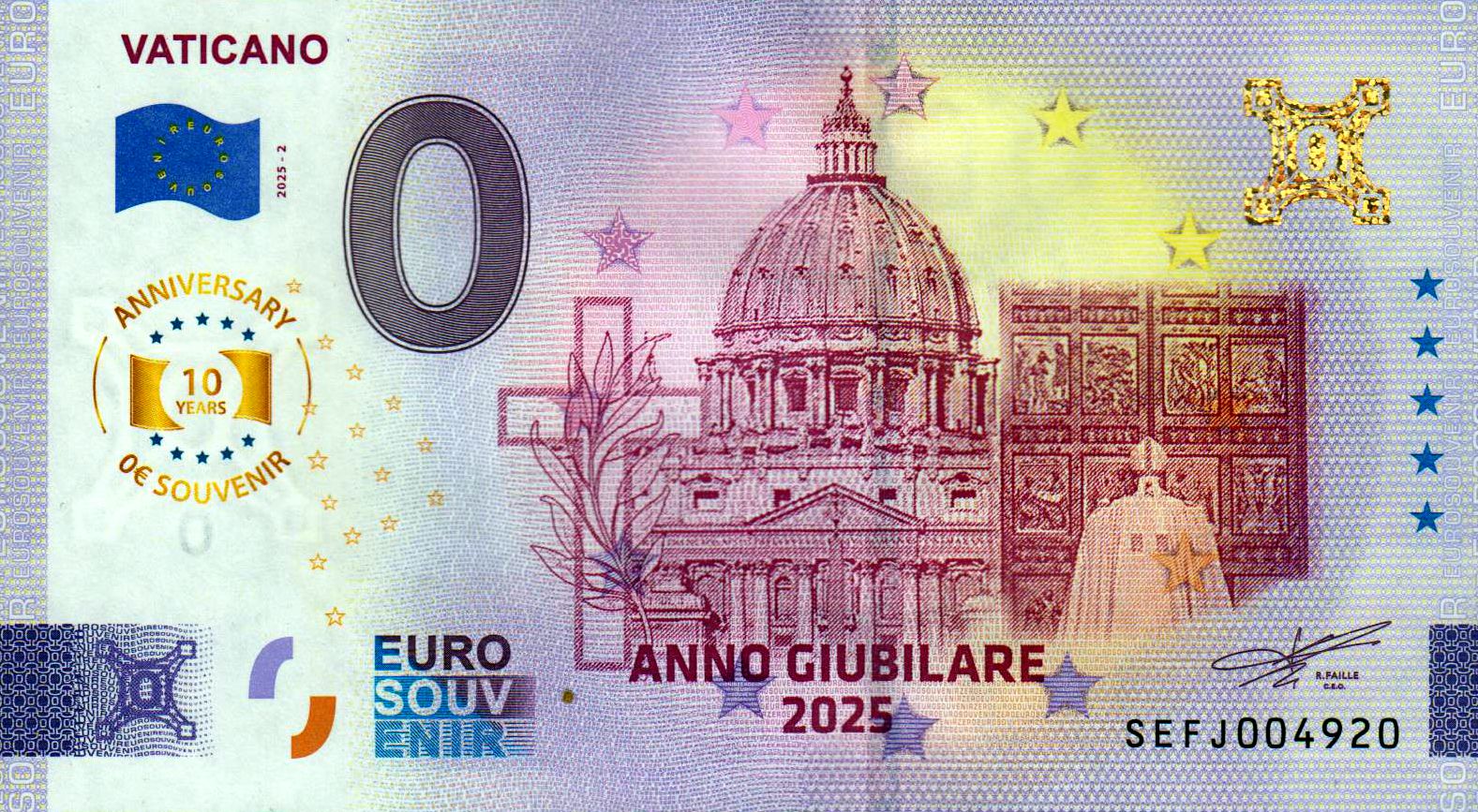 Vaticano - Anno Giubilare 2025 - 2025-2 Anniversary