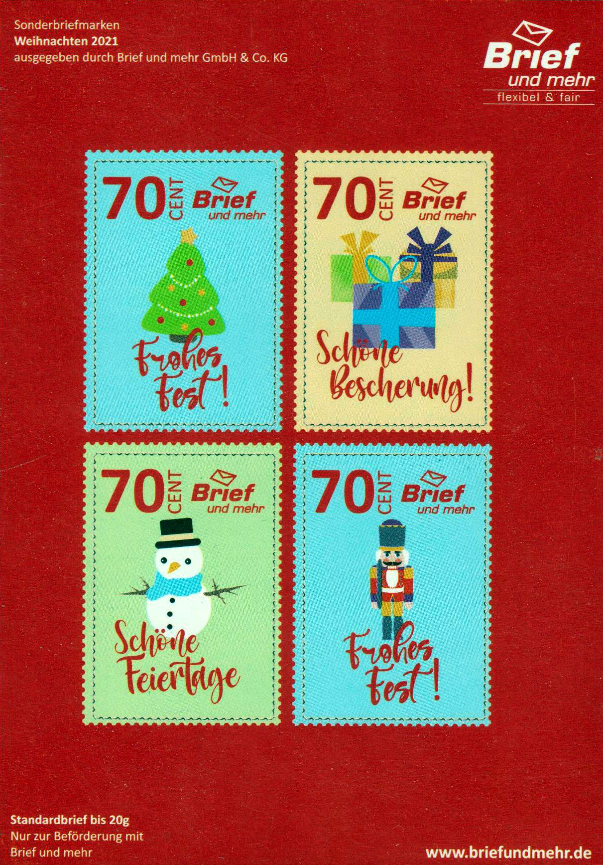 Block: Weihnachten 2021, gestempelt