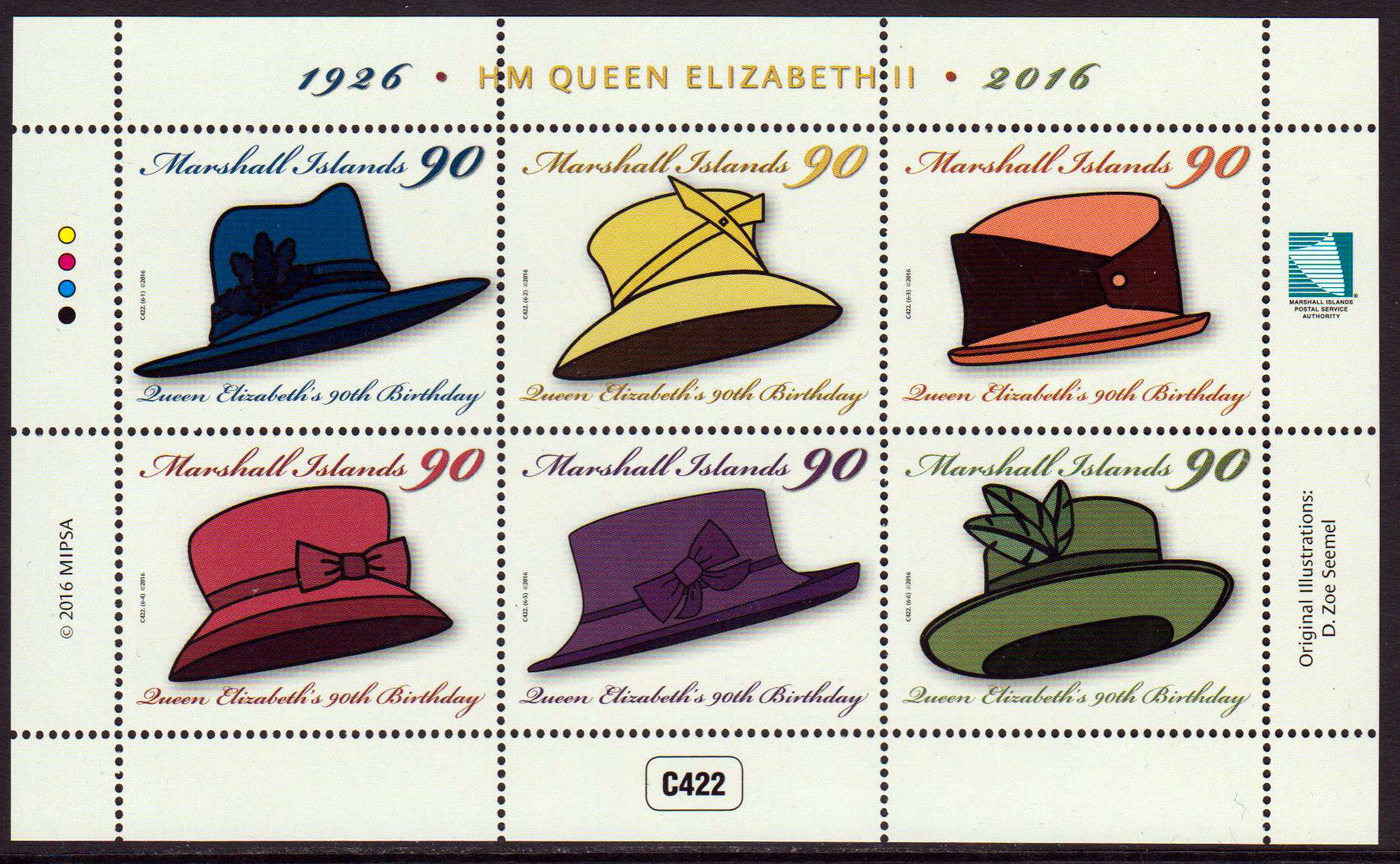 Block: 90. Geb. Queen, Hüte