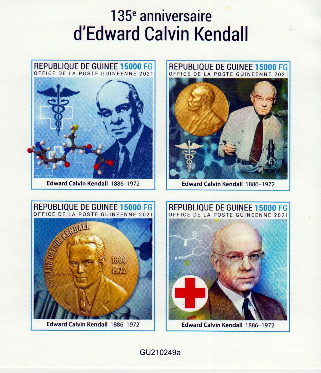 135. Geburtstag Edward Calvin Kendall, Nobelpreis, 2021 geschnitten