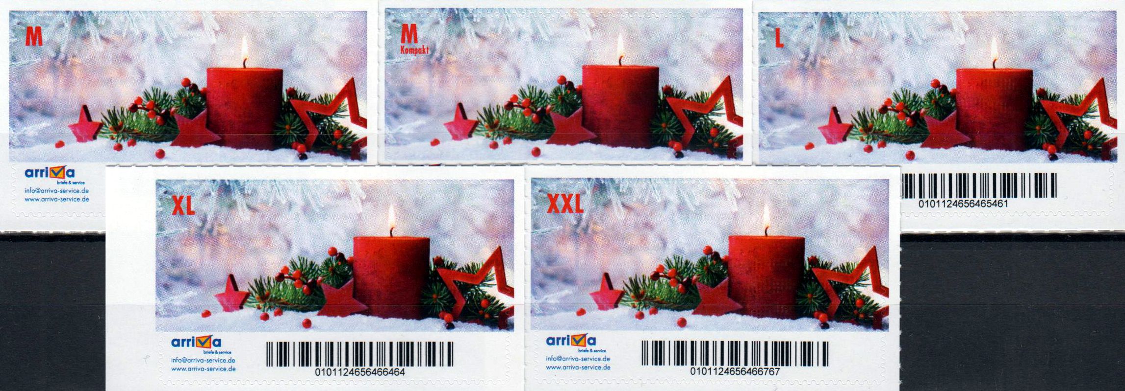 Weihnachten 2022, Motiv I, Geschäfts- kunden-Label mit Präfix 010112, gestempelt