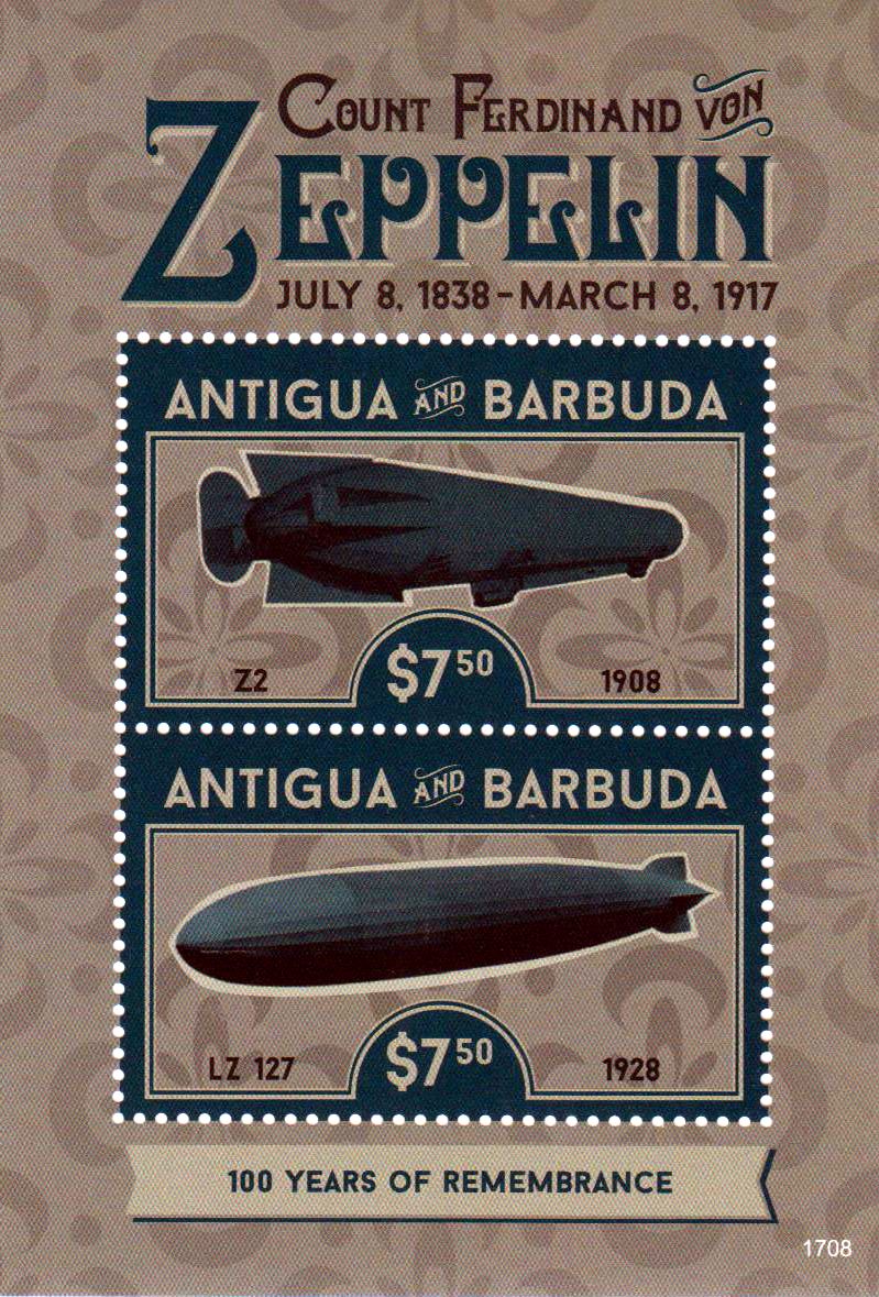 Block: Ferdinand von Zeppelin, Luftschiffe