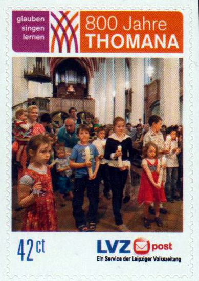 800 Jahre Thomana Chor III 2012, gestempelt