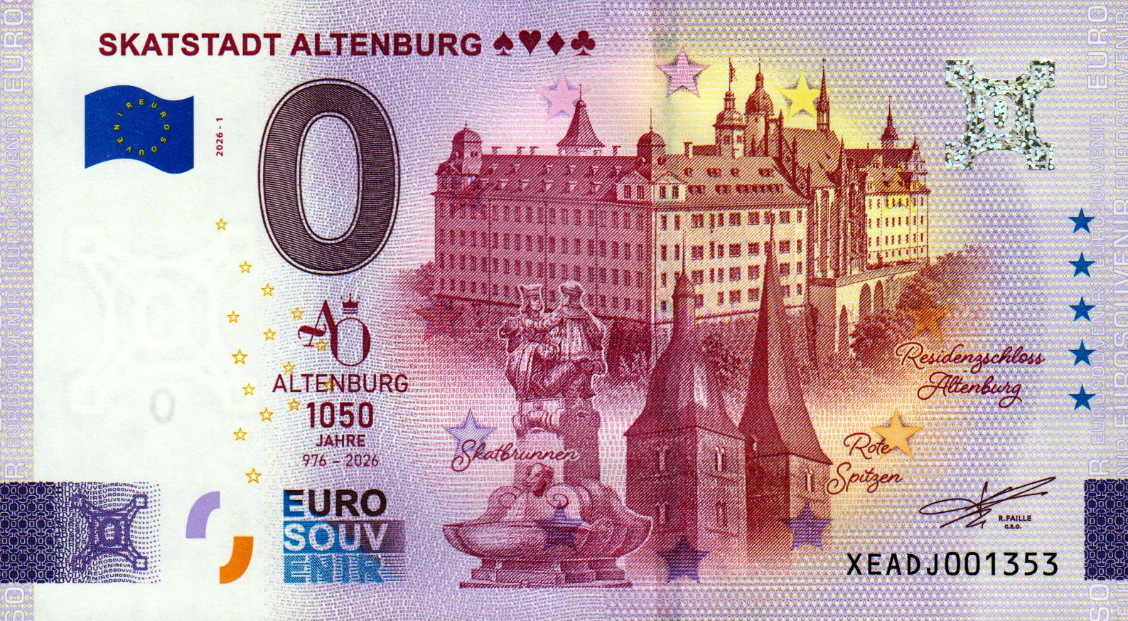 Skatstadt Altenburg 2026-1 Silber