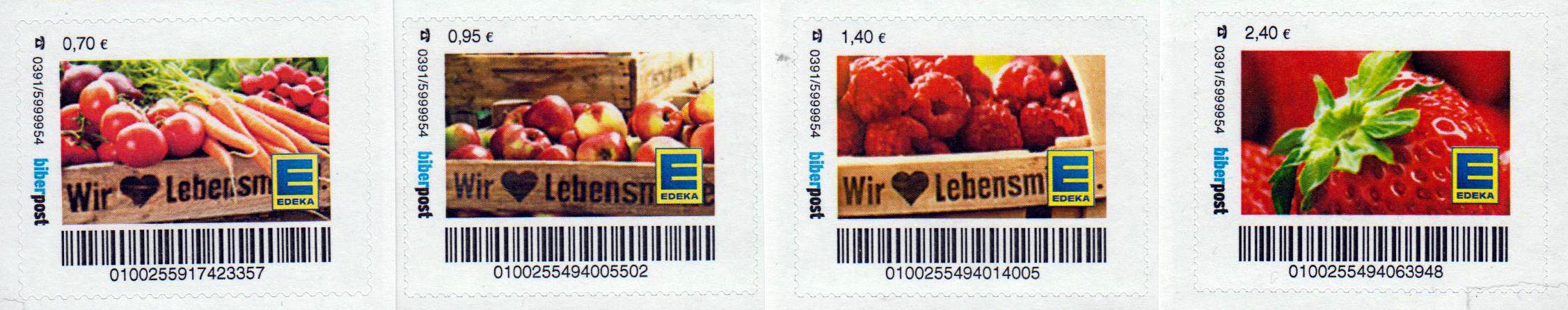 EDEKA, Obst und Gemüse 2019, aus Bg. gestempelt