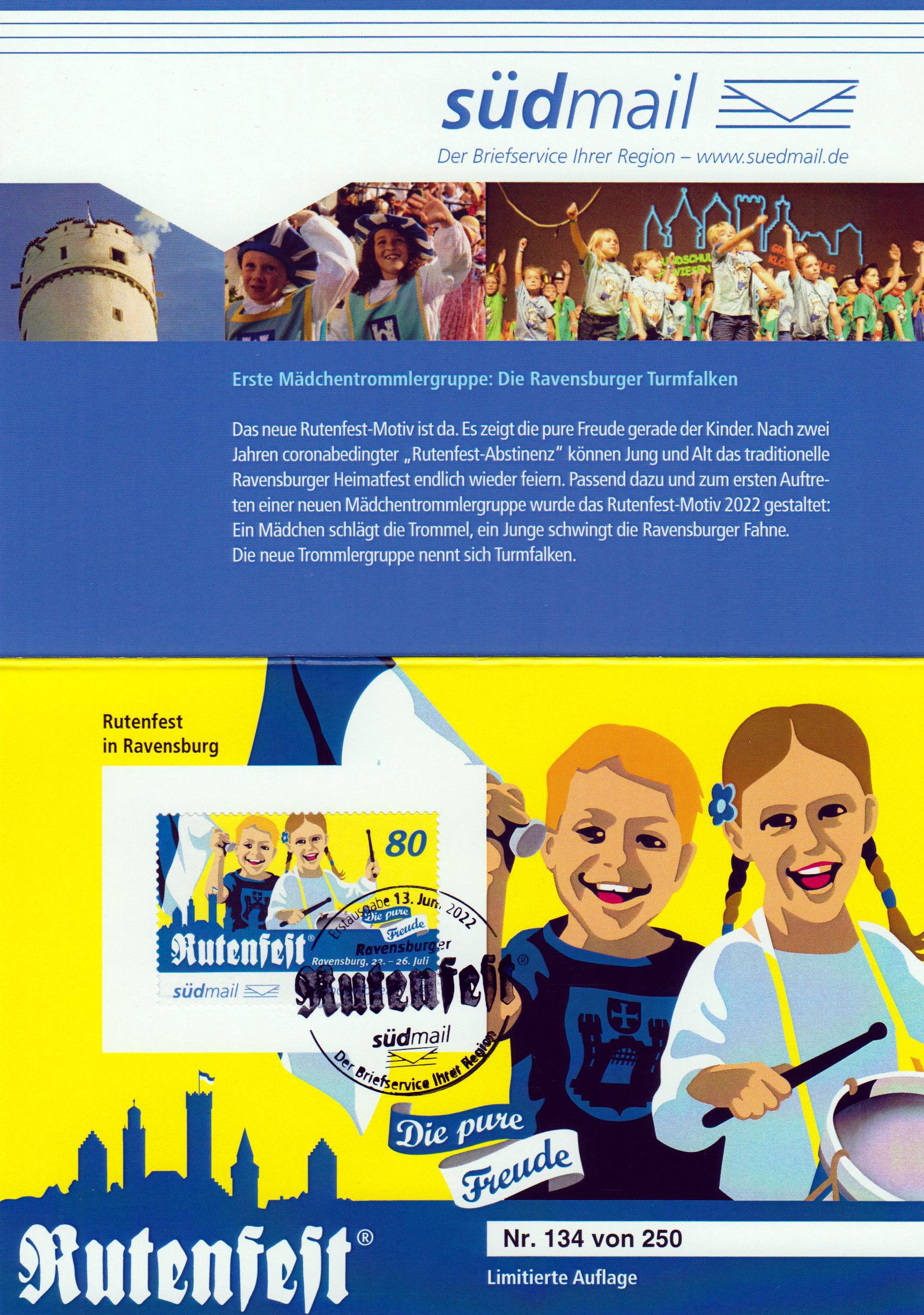 offizielle Klappkarte "Rutenfest 2022"