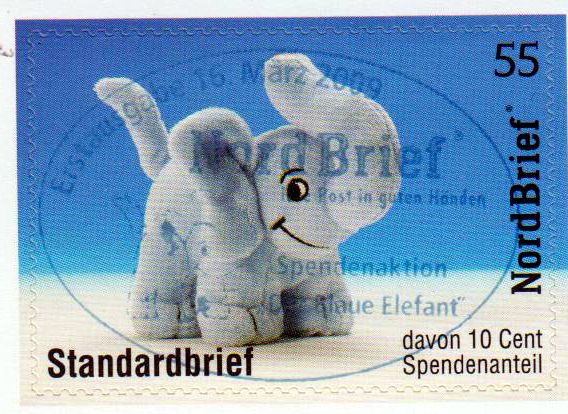 Elefant 2009 sk gestempelt