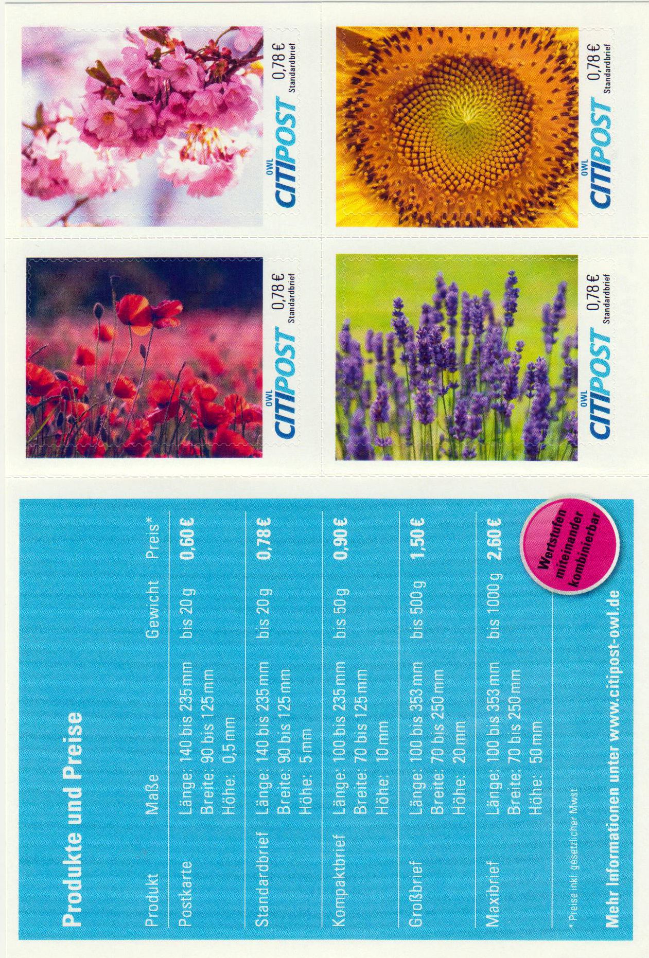 Blumen 2020, aus 4er-MH