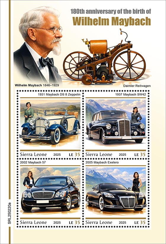 180. Geburtstag Wilhelm Maybach 2025, Autos