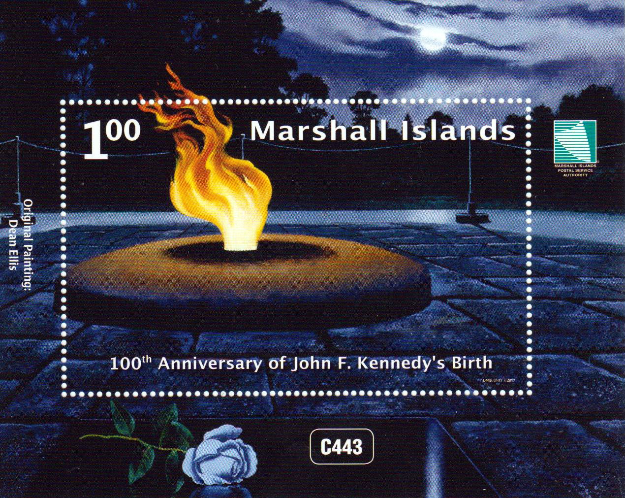 Block: 100.Geburtstag John. F. Kennedy,  Gemälde Dean Ellis