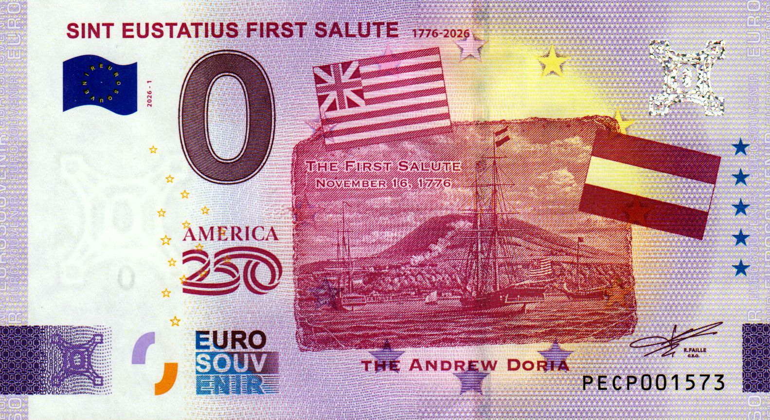 Sint Eustatius First Salute 2026-1 Silber