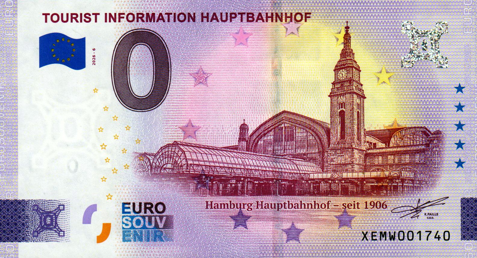 Tourist Information Hauptbahnhof Hamburg 2026-6 Silber