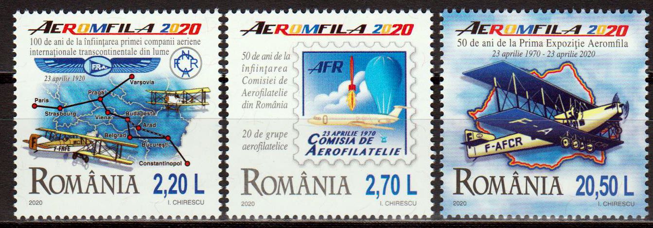 Aeromfila 2020, Flugzeuge