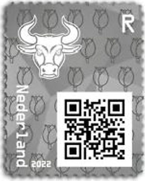 Block: Crypto Stamp, Der Bulle 2022, SCHWARZ