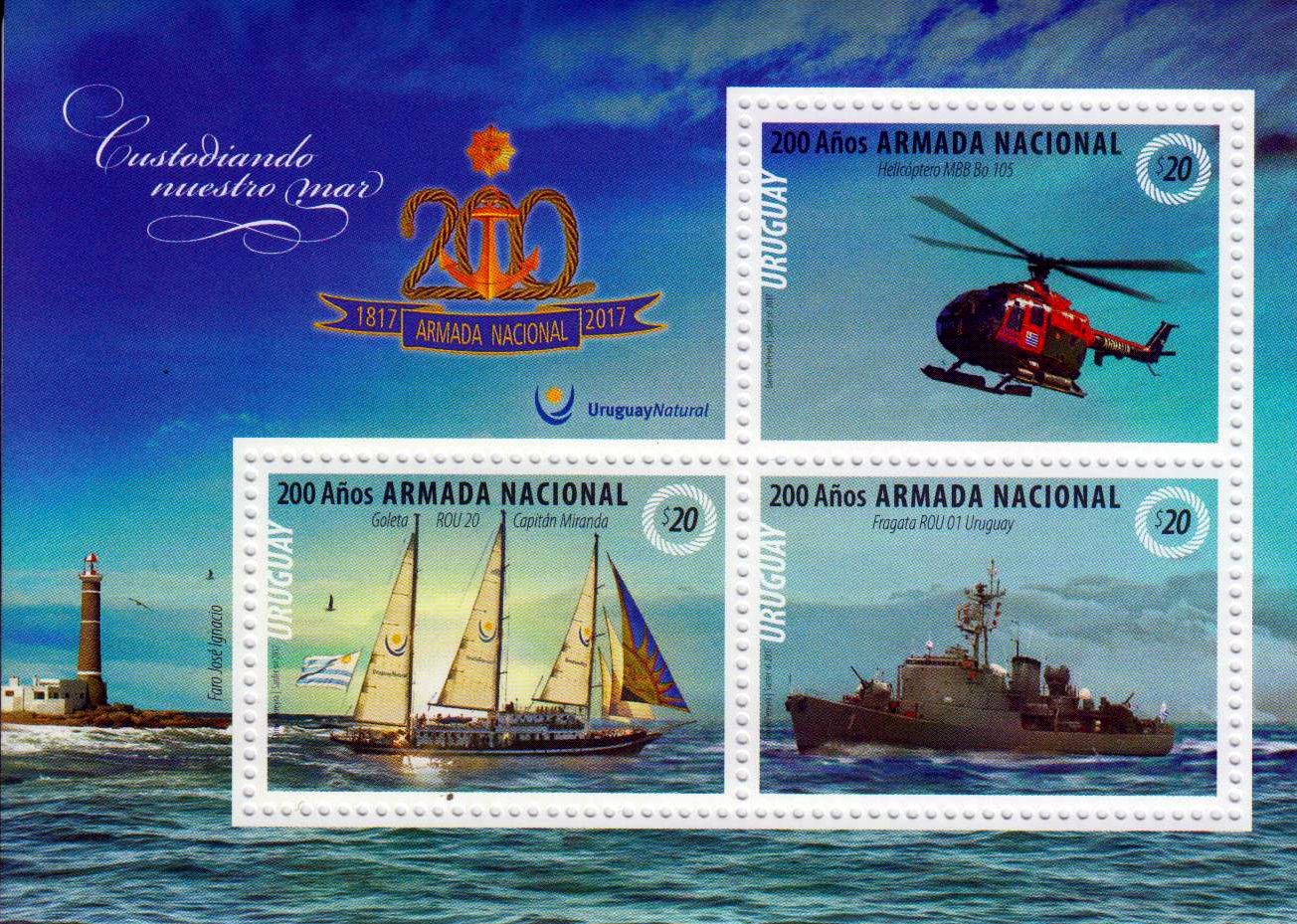 Block: 200 Jahre Armada National,Schiffe, Hubschrauber