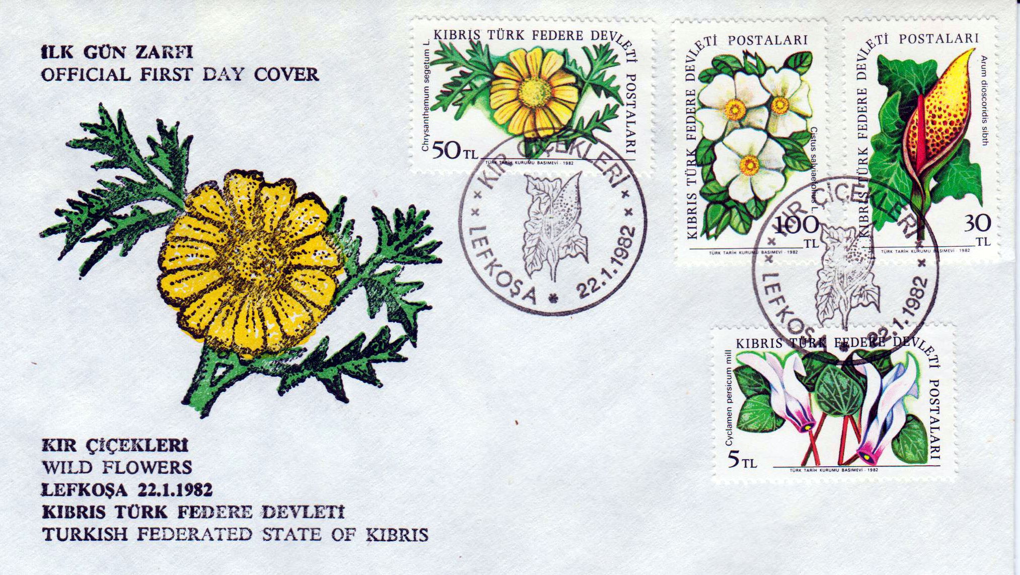 Freimarken Feldblumen 1982