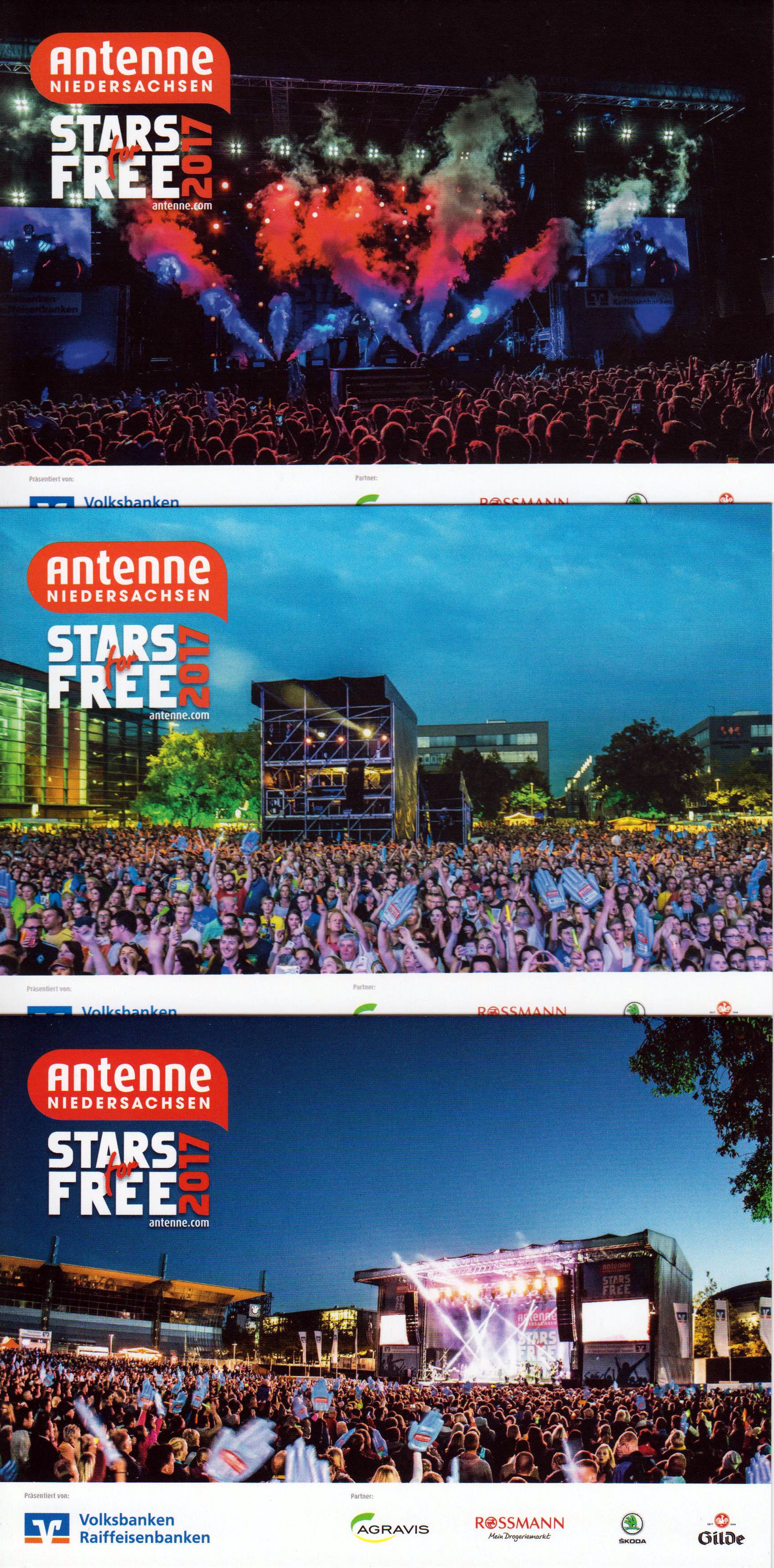 Antenne, Stars for Free, Ersttag 9.9.17