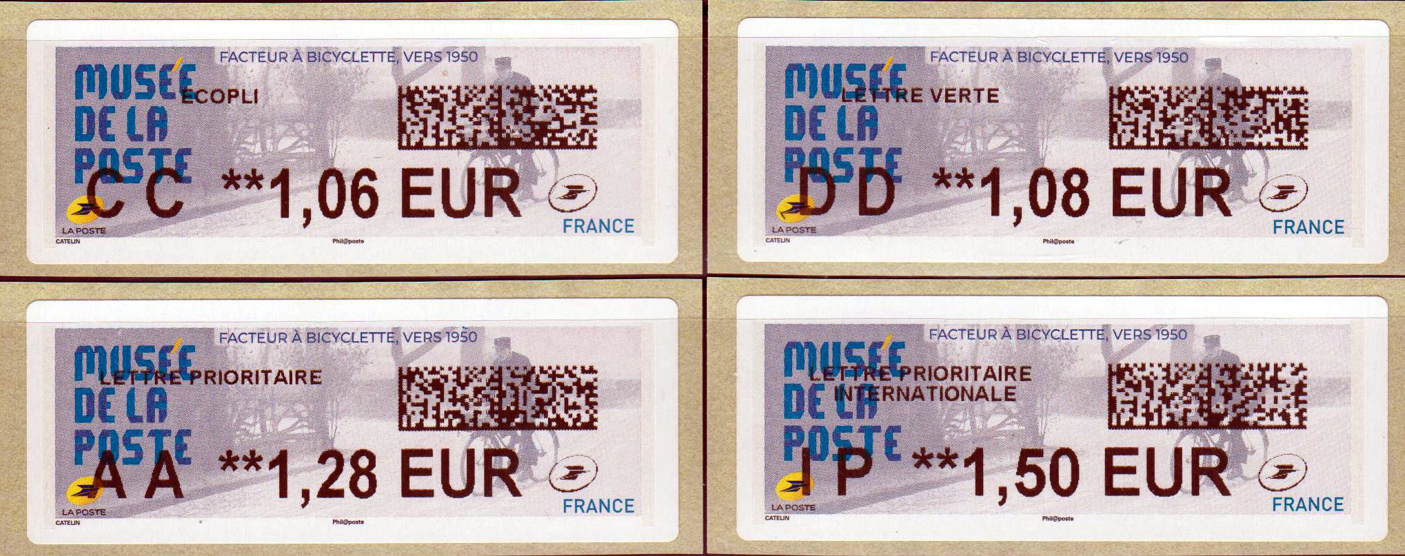 Postmuseum aus Lisa-Gerät mit Datamatrix- Code (FR210405)