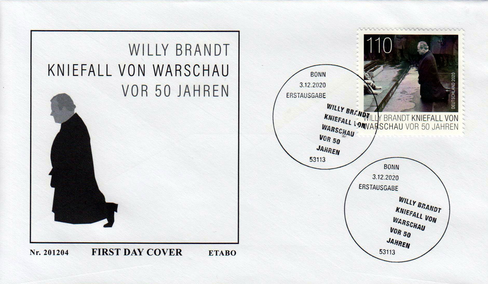 Willy Brandt, 50 Jahre Kniefall von Warschau, ESSt Bonn