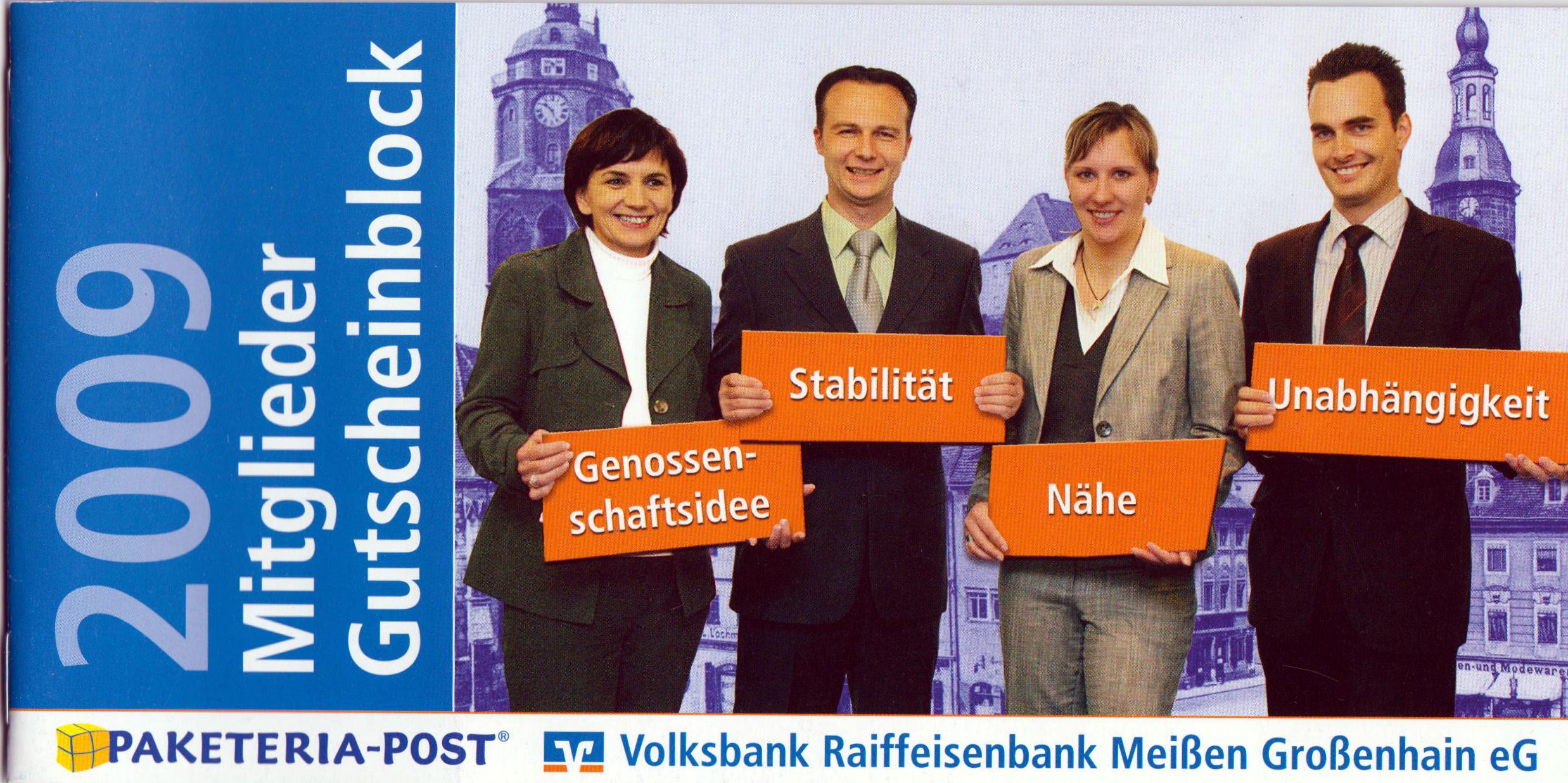 Gutscheinheft mit "Gratismarke" 2009