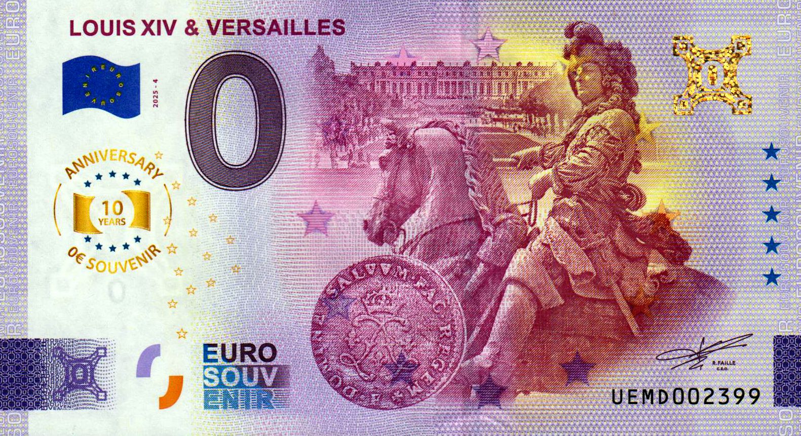 Louis XIV & Versailles 2025-4 Anniversary