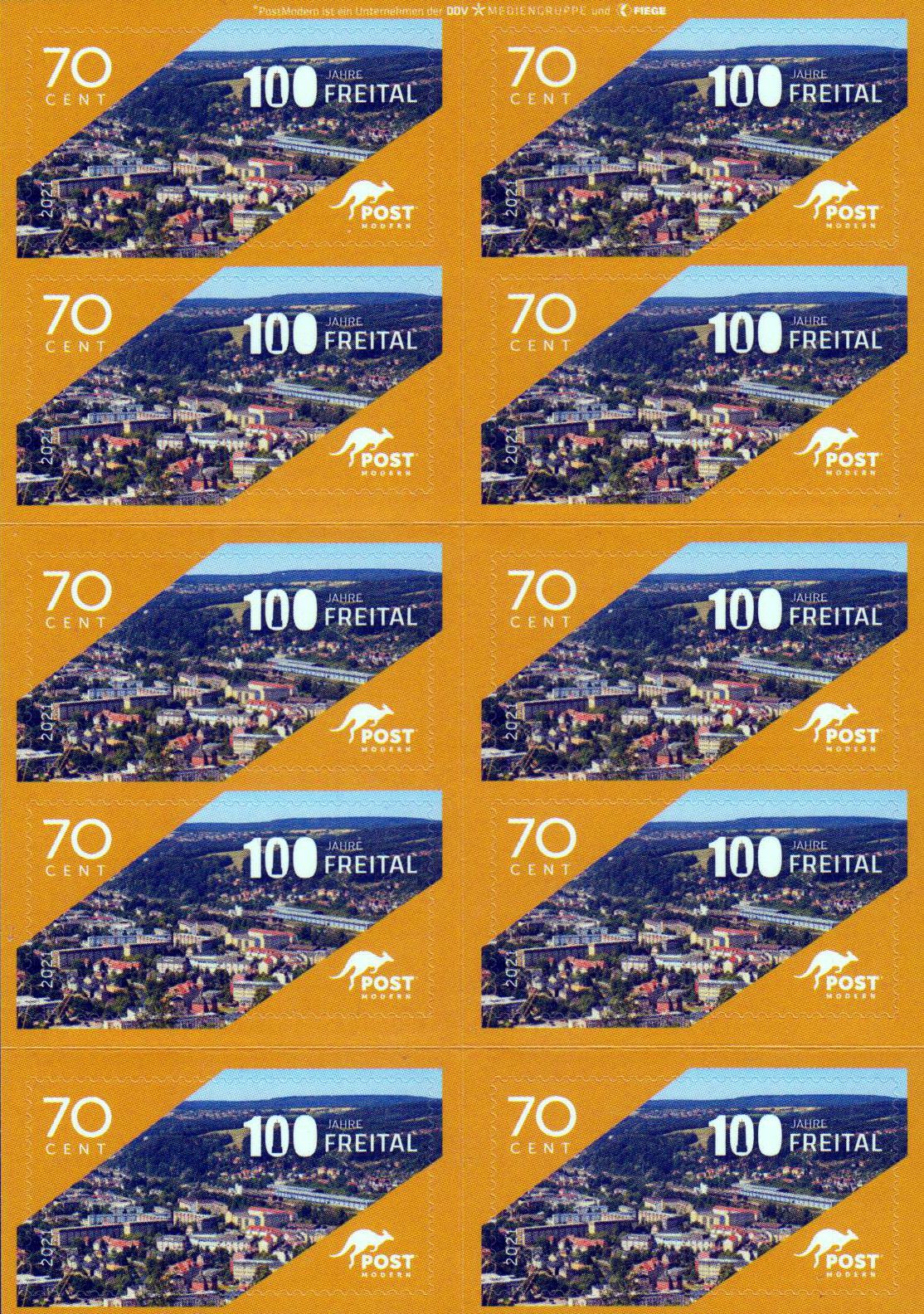 100 Jahre Freital 2021, geändertes Logo