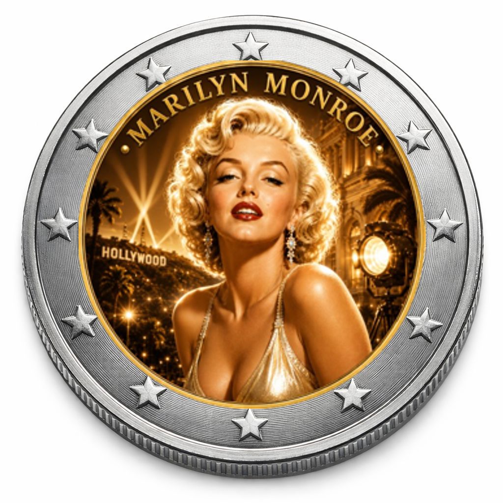 2 Euro Münze coloriert "Marilyn Monroe" 2026