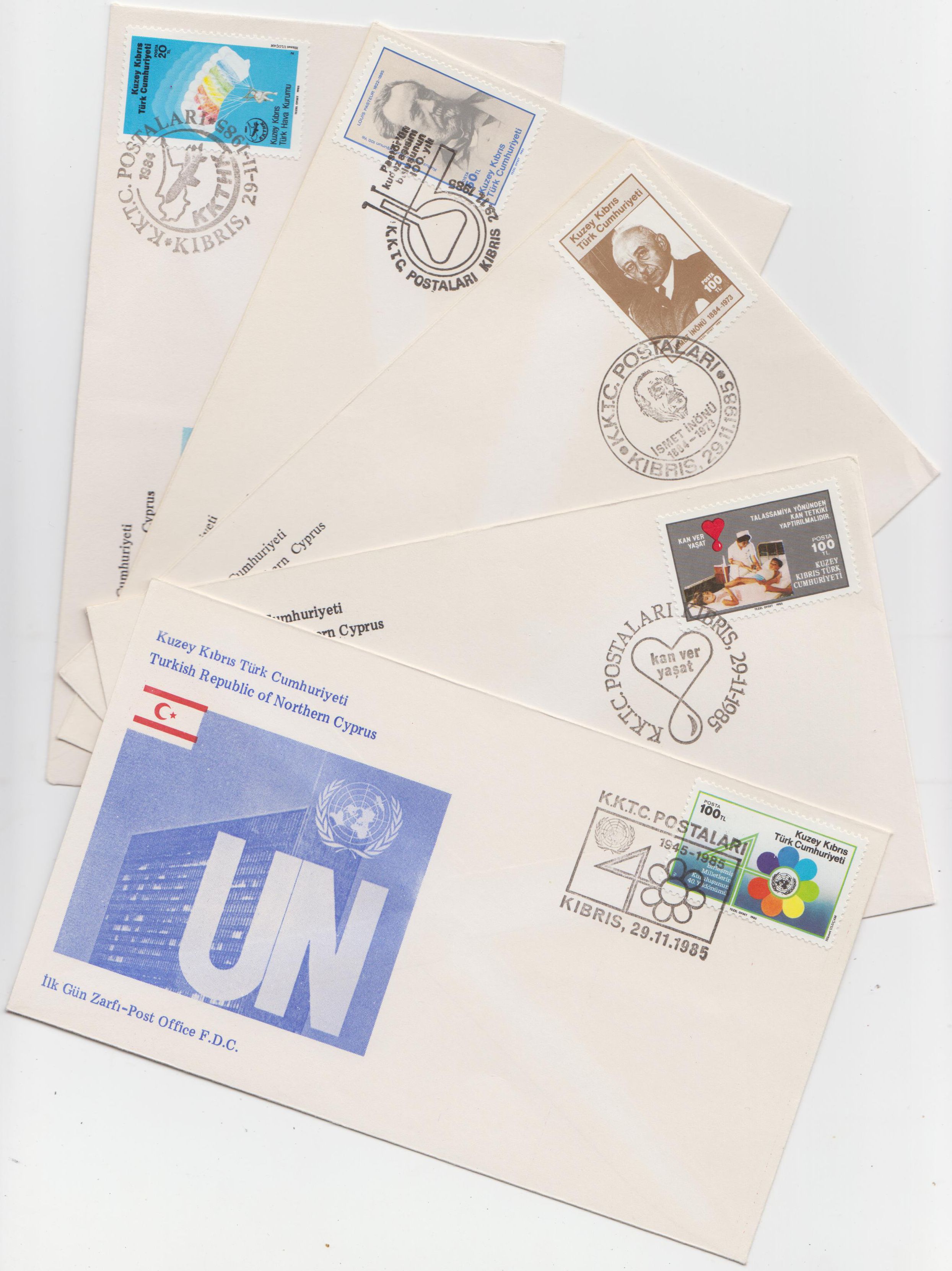 Jarhestage 1985, türk-zyp. Luftfahrtverein, Tollwut-Impfstoff, 100. Geb. Ismet Inönü, Thalassämie, Vereinte Nationen