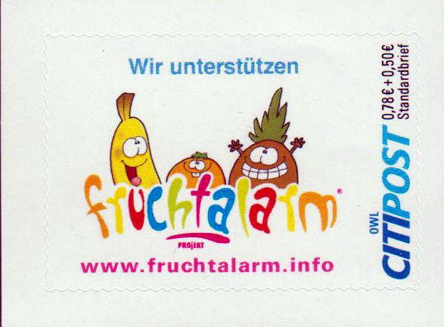 Wir unterstützen Fruchtalarm 2019, Zuschlagsmarke